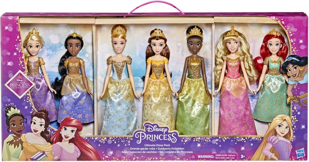 Disney princesses - coffret collection doree, poupees