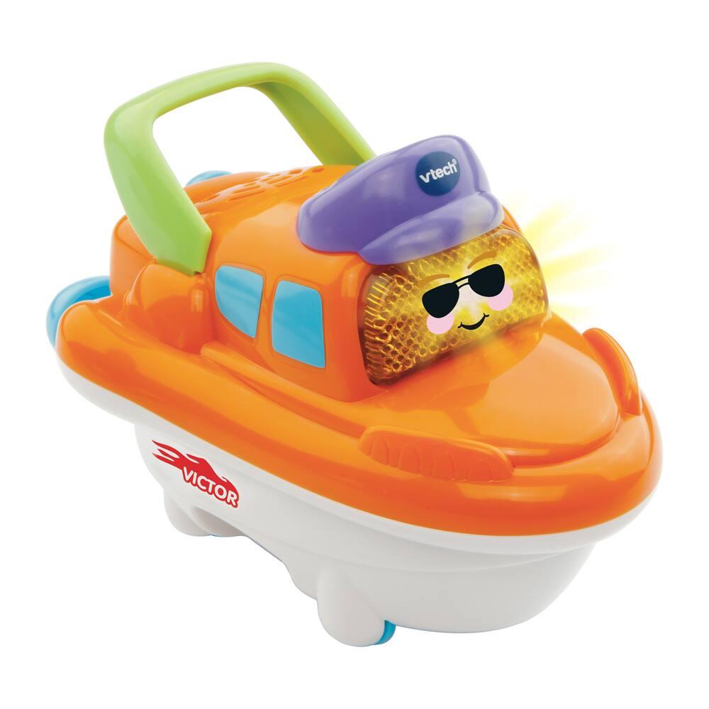 Jouet Bateau De Pompiers électrique - Avec Lumières, Musique Et Jet D'eau - Pour Piscine, Bain Bateau Pompier Avec Pulvérisation
