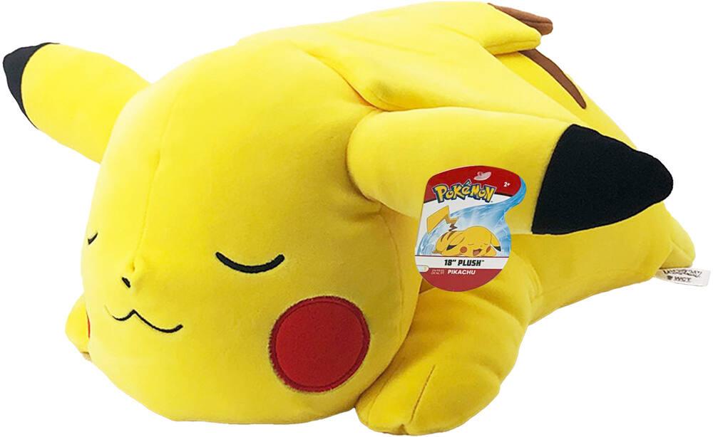 Porte-Clé Peluche Pokémon Pikachu Sourire Clin d'œil 15 cm Jaune