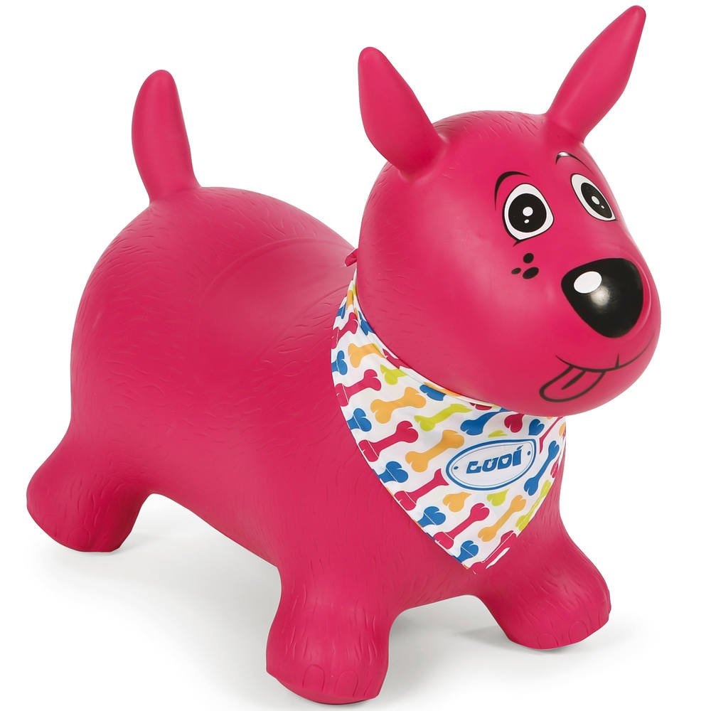 chien rose jouet