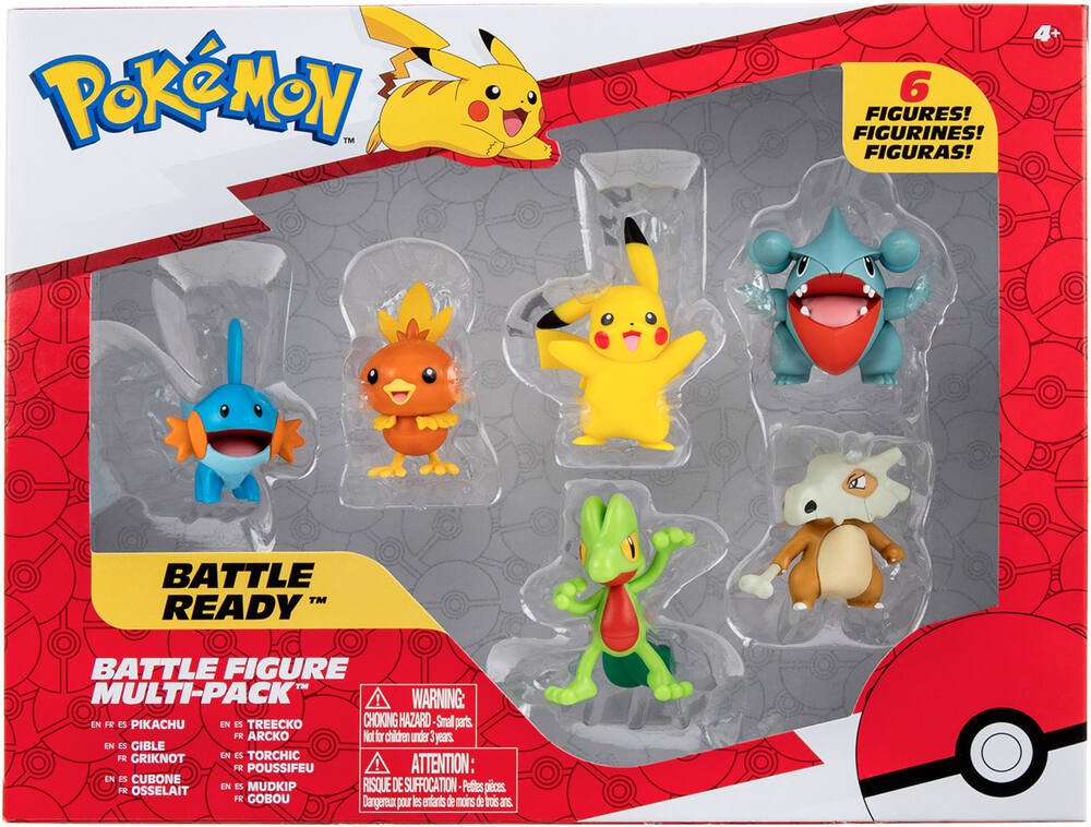 BANDAI Pack de 6 figurines Pokémon pas cher 