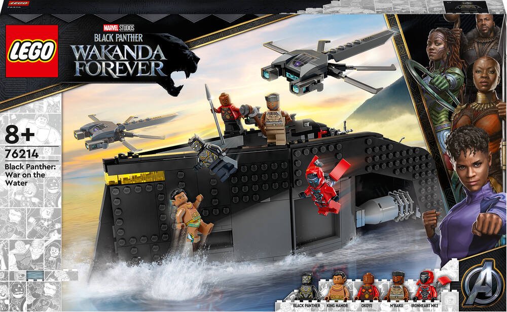 Lego®marvel super heroes™ - 76214 - black panther la guerre sur l'eau, jeux de constructions & maquettes
