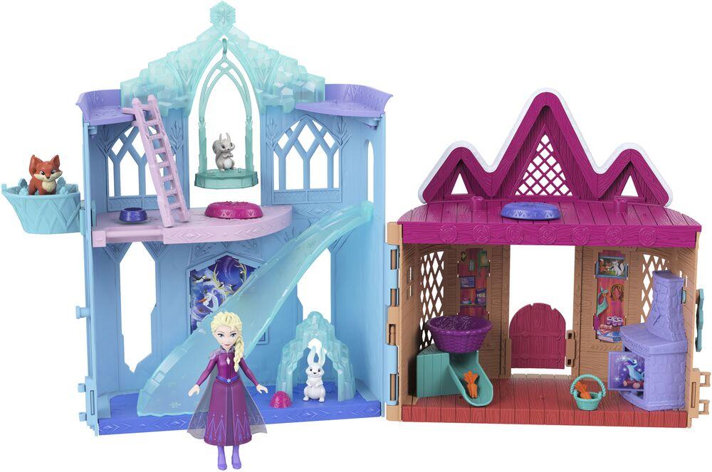 La reine des neiges coffret chateau deluxe poupees jouéclub