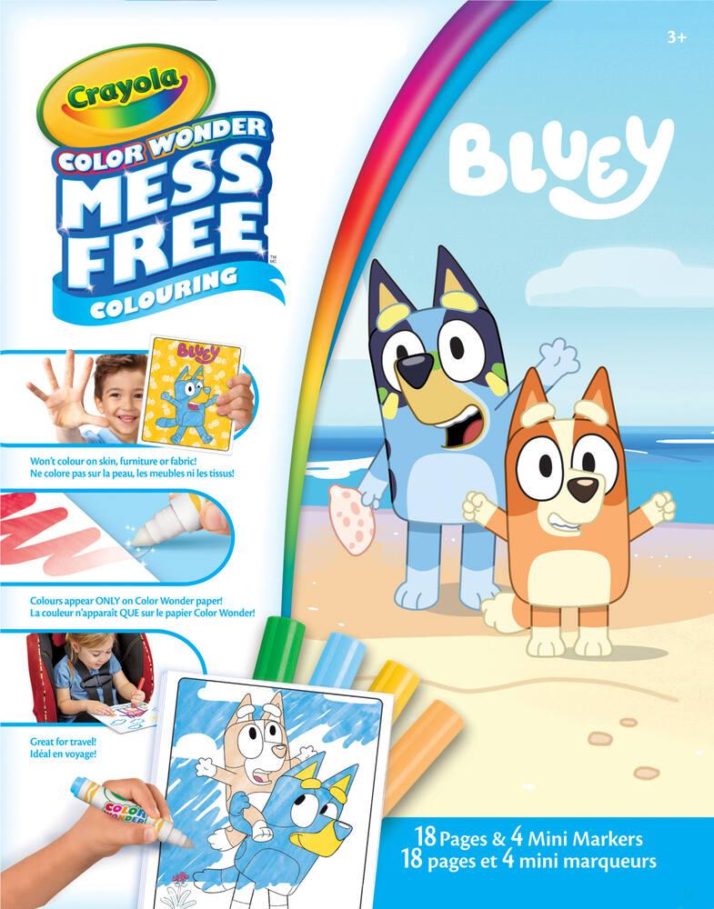 CRAYOLA Livre De Coloriage Bluey - Colour By Numbers - 16 Images Et 6 Marqueurs - Dès 3 Ans