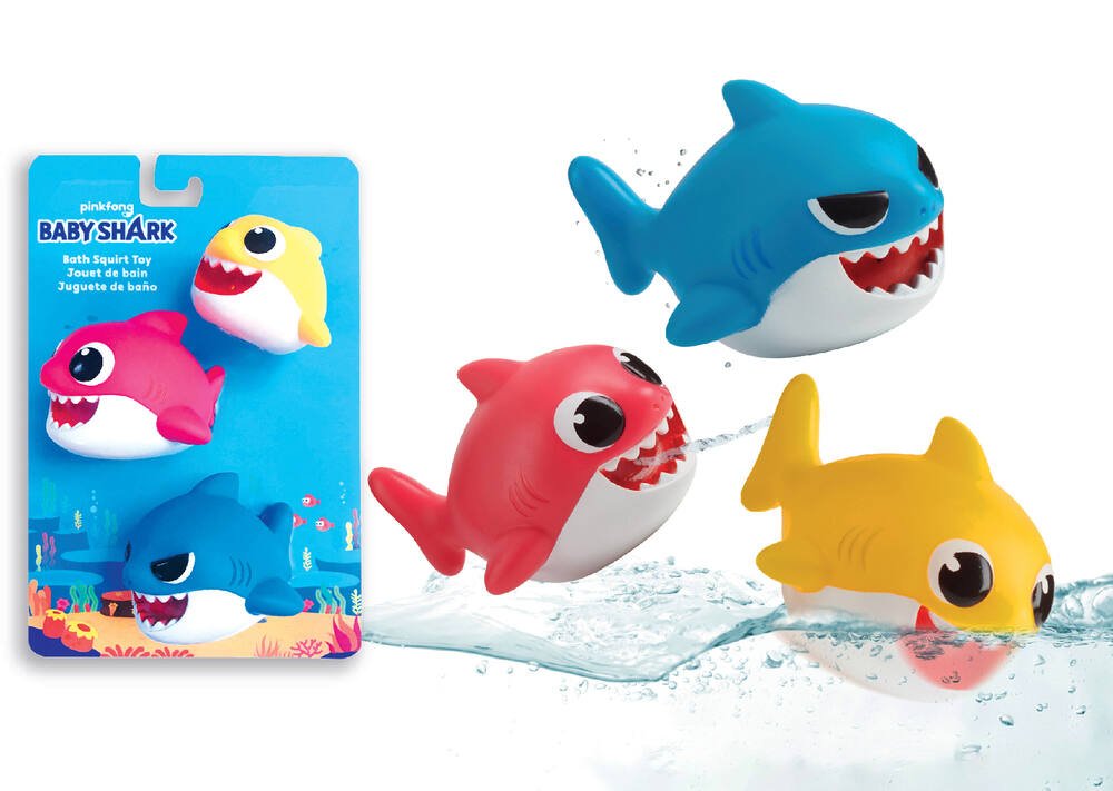 Baby shark jouets de bain - pack de 3 figurines
