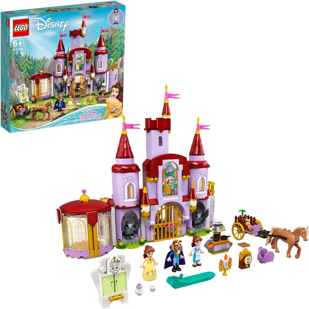 Lego disney 43196 le chateau de la belle et la bete jeux de  constructions  maquettes jouéclub