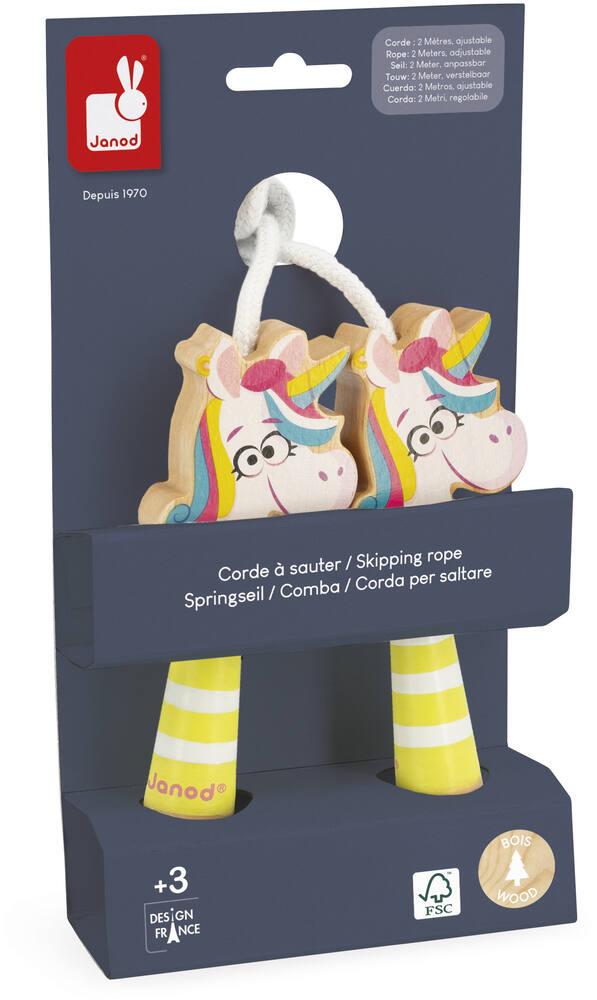 LustLocke Corde A Sauter Enfant, Corde à Sauter Multijoueurs De 5 Mètres, Longue Corde à Sauter Enfants Avec Poignées En Bois Boule, Adapté à Des Garçons Et Filles à Partir De 3