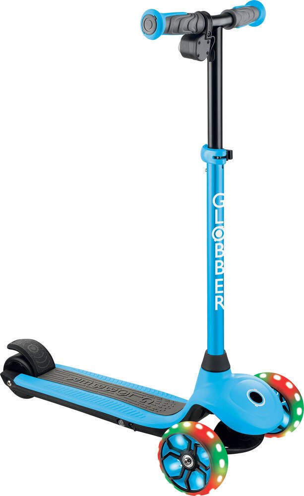 One k e-motion 4 plus bleu ciel - trottinette 3 roues electrique, jeux  exterieurs et sports