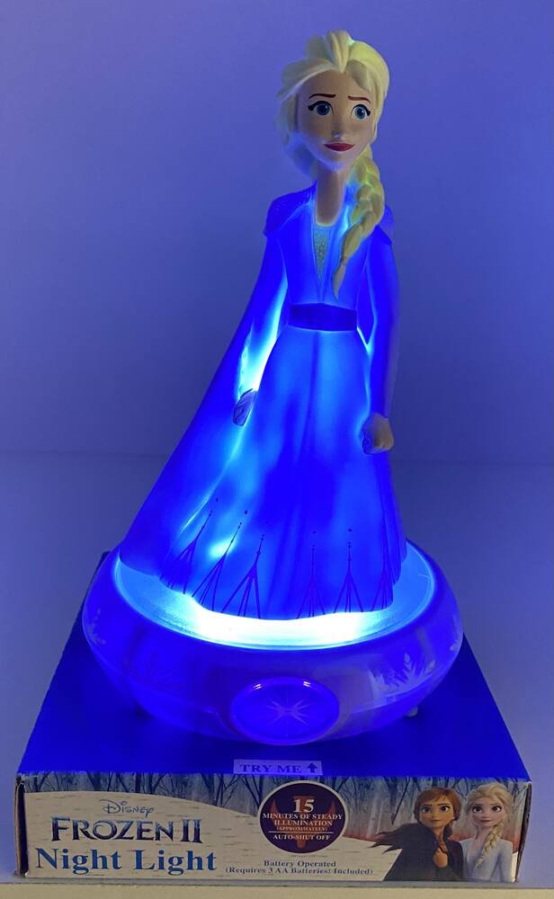 La reine des neiges 2 - figurine elsa 3d lumineuse, chambre enfants