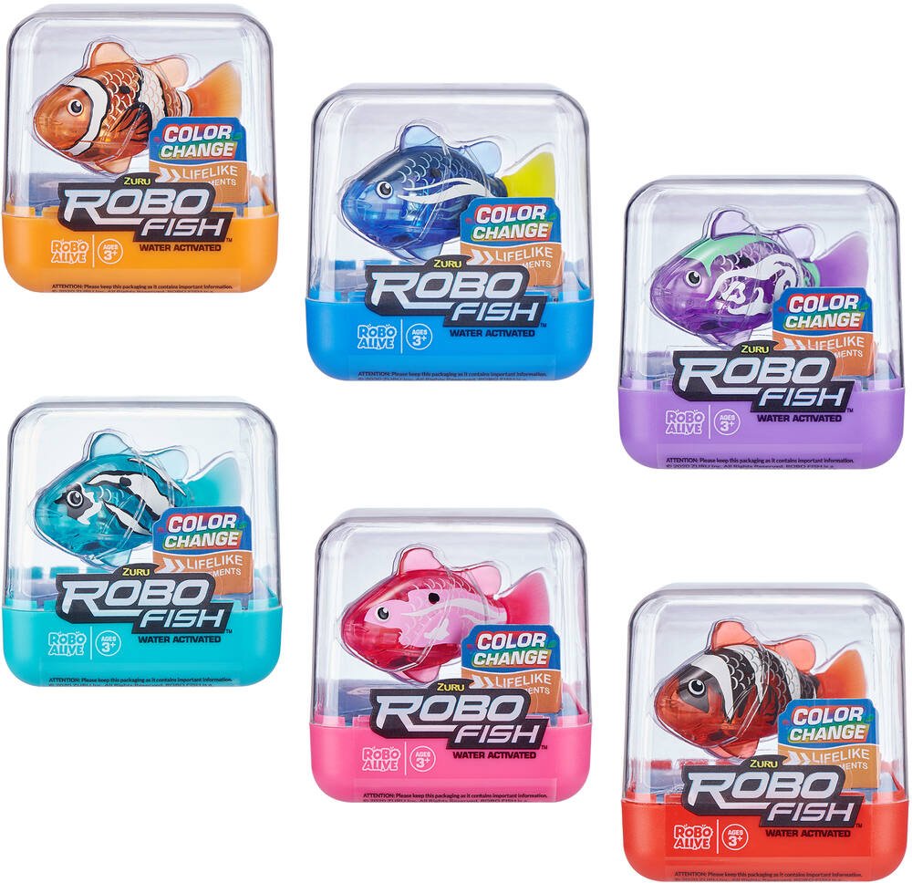 Robo Fish change color Zuru : King Jouet, Jouets pour le bain Zuru - Jeux  d'éveil