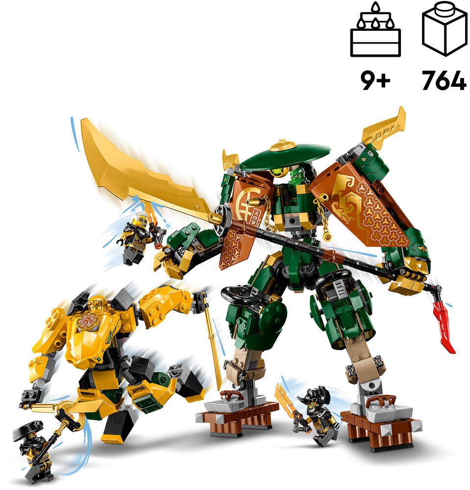 Lego®ninjago® 71794 - l'equipe de robots des ninjas lloyd et arin, jeux de  constructions & maquettes