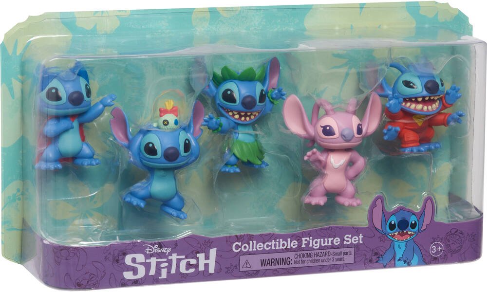 Disney stitch - coffret 5 figurines, figurines