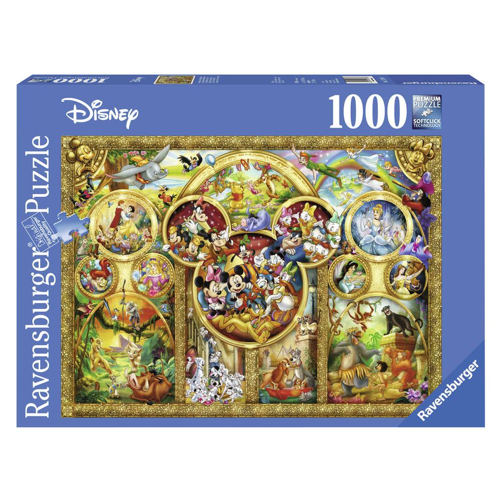 Puzzle 1000 Pieces Les Plus Beaux Themes De Disney Puzzle Joueclub