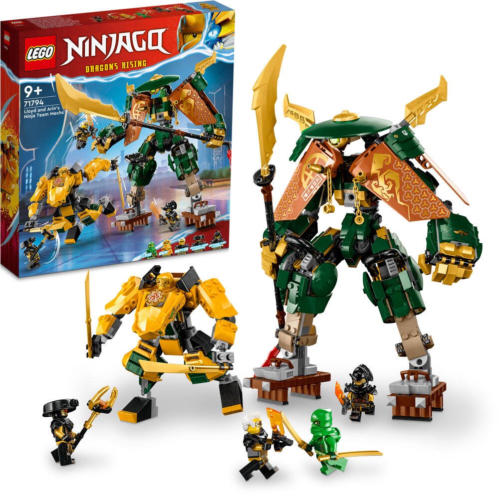 Lego®ninjago® 71794 - l'equipe de robots des ninjas lloyd et arin