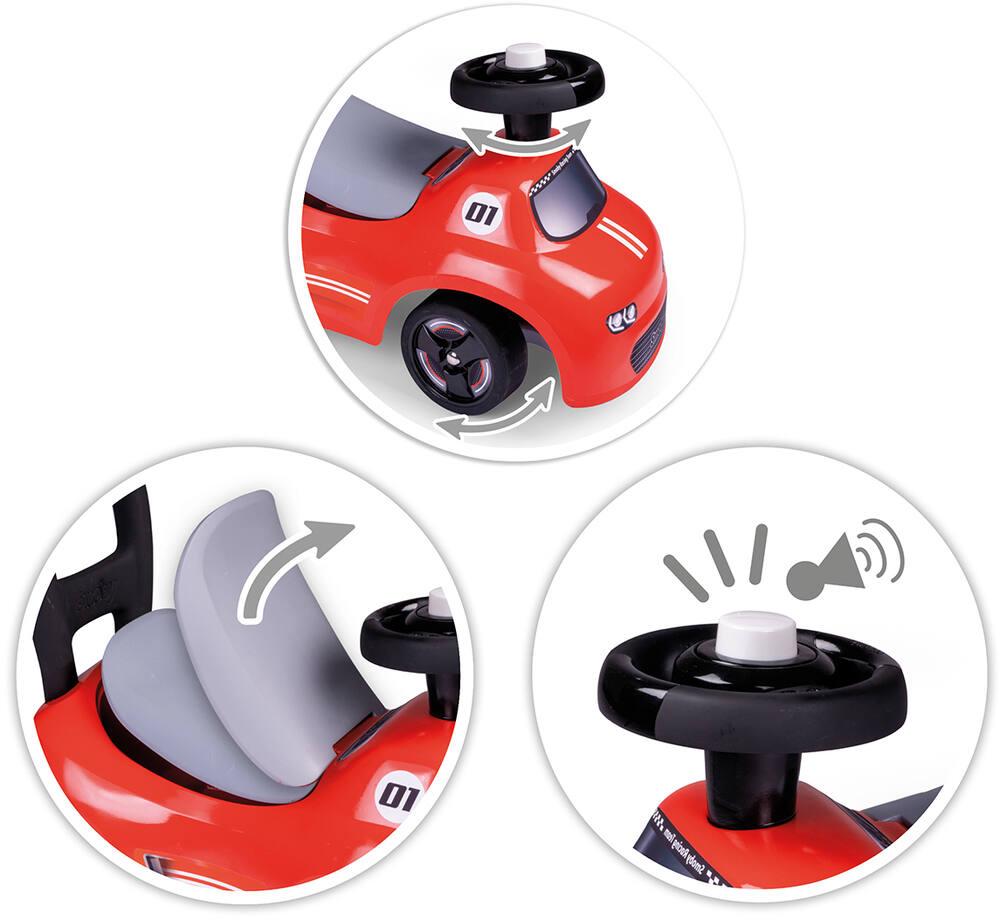 DREAMADE Trotteur Bébé Evolutif 3 en 1 Pliable avec Hauteur Réglable, Musique et Lumière, Forme