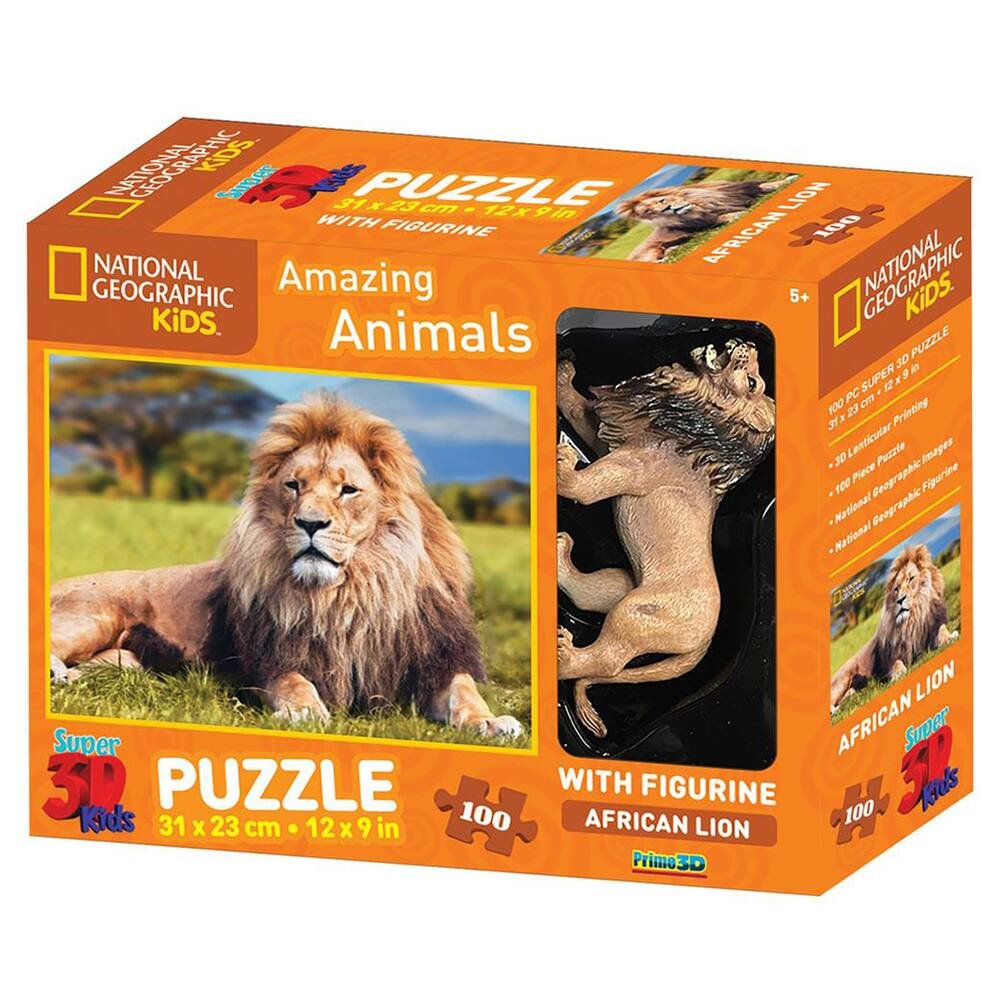 Puzzle games - 068 - PUZZLE JUMBO - ROI LION - THE LION KING - 100 PIÈCES