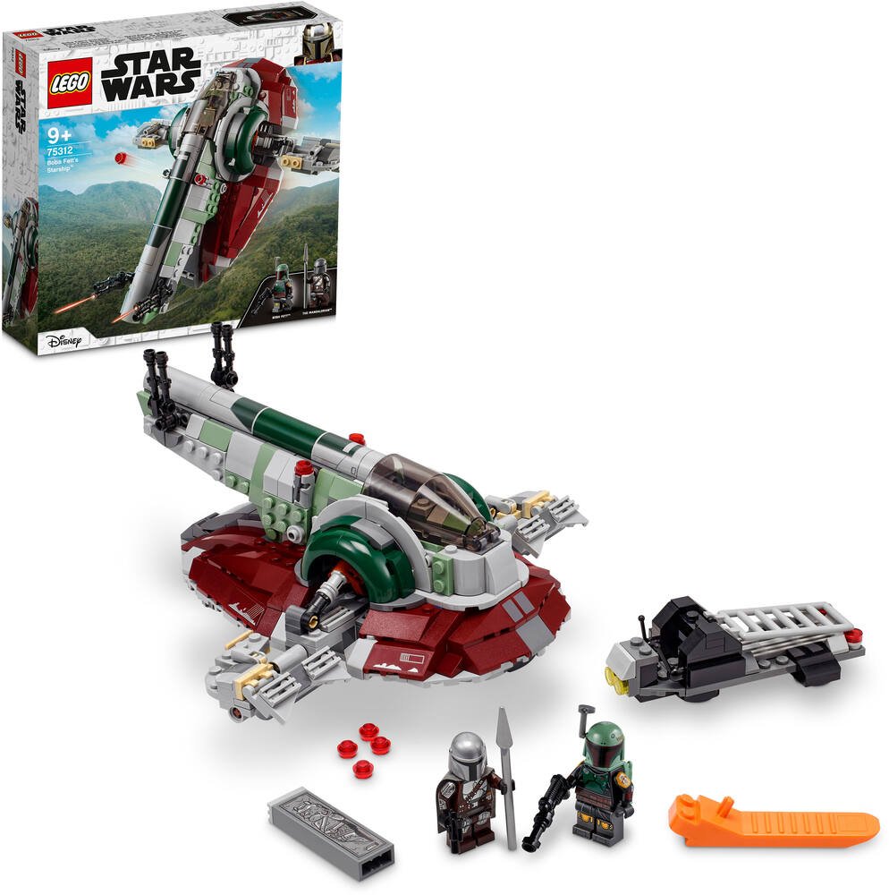 LEGO 75312 Star Wars Le Vaisseau de Boba Fett: Set avec 2 Figurines, Idéal  pour Les Fans de La Saga Star Wars, Jouet pour Enfants de 9 Ans et Plus,  Cadeau de