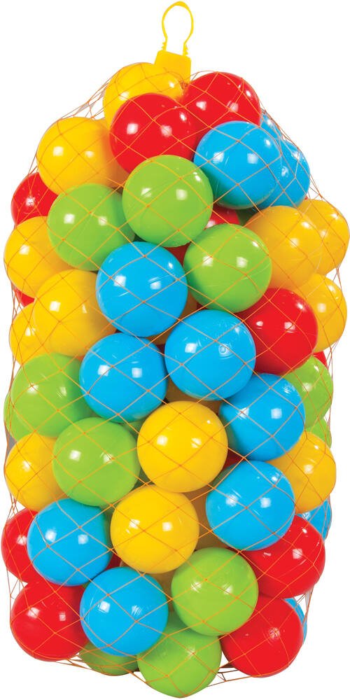 Sac de 100 balles multicolores, jeux exterieurs et sports