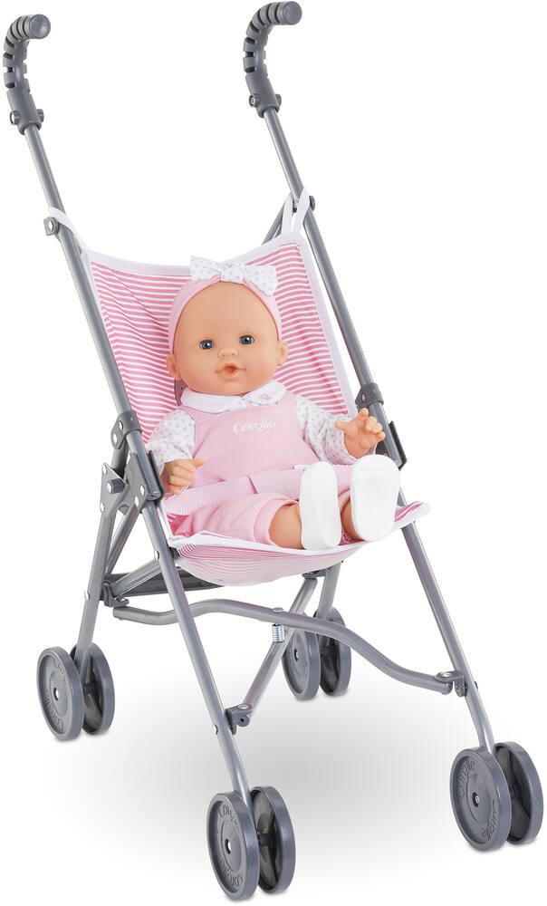 Bb36 42 52 poussette canne rose corolle accessoires poupees