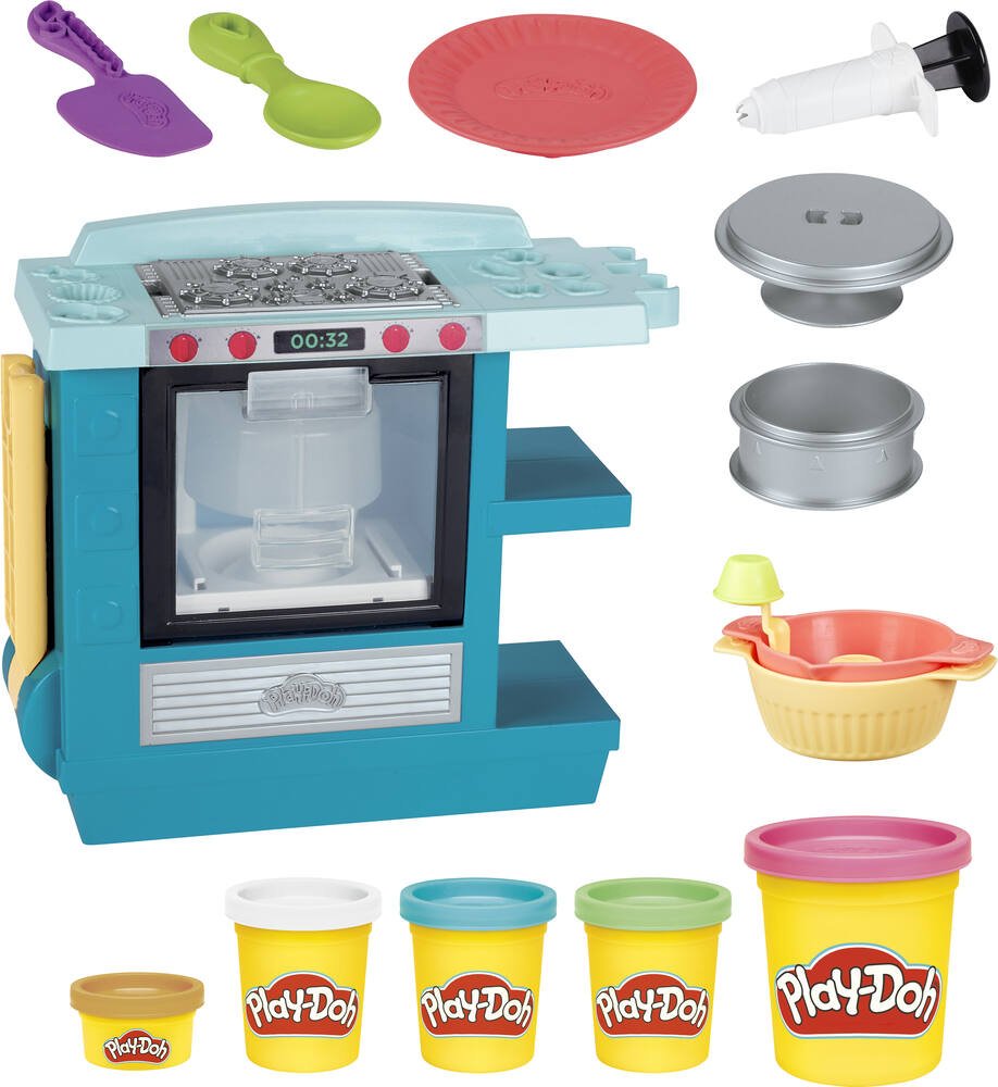 Play-Doh Kitchen, Le Gâteau d'anniversaire avec 5 Pots de Pate a Modeler,  pour Enfants, dès 3 Ans en destockage et reconditionné chez DealBurn
