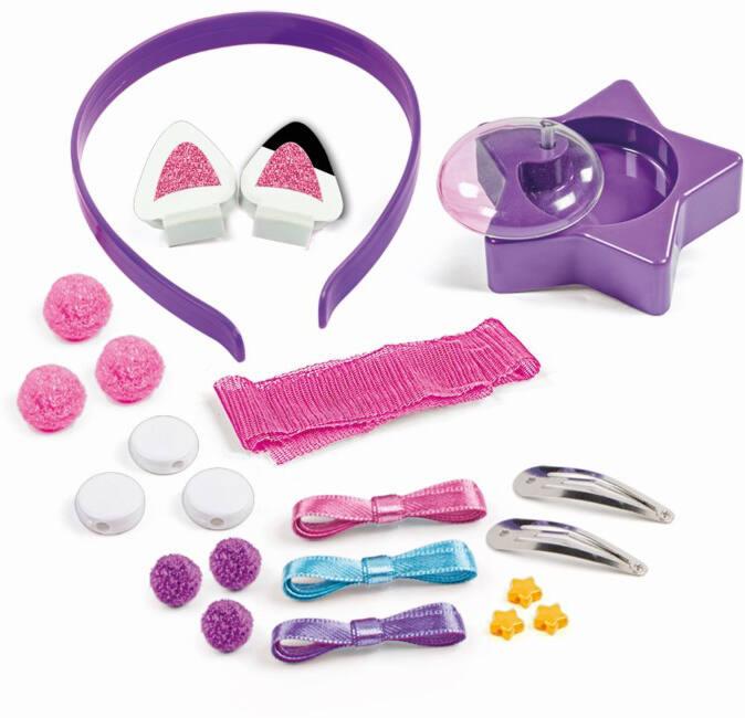 Gabby's Dollhouse - Set 14 Accessoires Cheveux et Bijoux Fille - Bandeau Oreilles Chat, Collier, Bracelet, Barrettes - Licence DreamWorks - Idée Cadeau