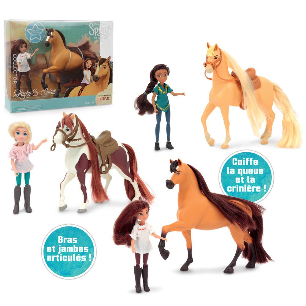 Figurine Spirit Cheval 18 Cm Et Poupee 12 Cm Figurines Joueclub