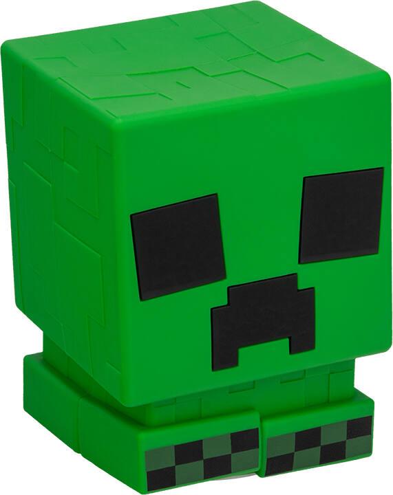 Lampe Creeper Minecraft Rechargeable Avec Sons - Veilleuse Enfant 11 Cm, Décoration Gaming Verte, Cadeau Pour Gamers