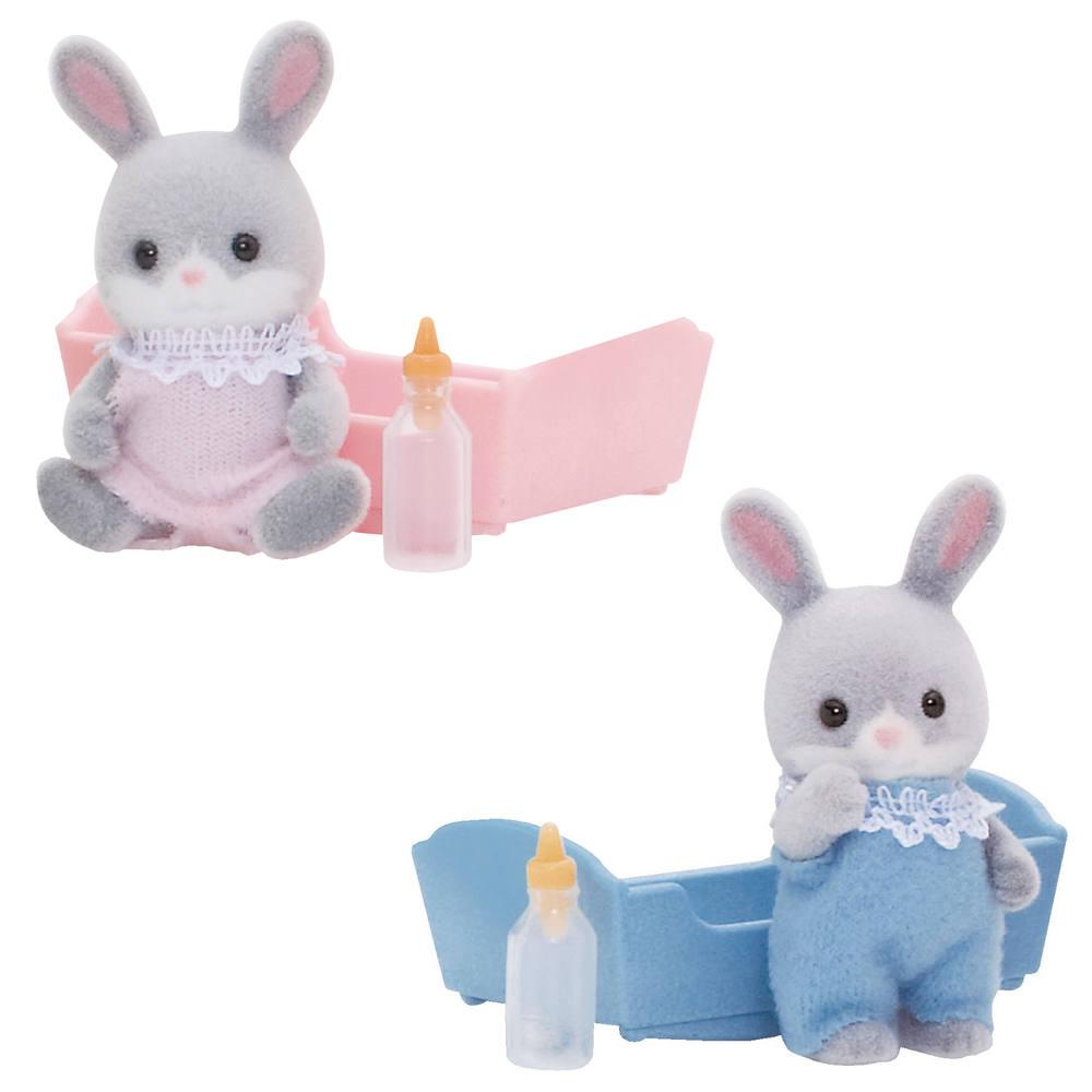 Bebe Lapin Gris Sylvanian Figurines Joueclub