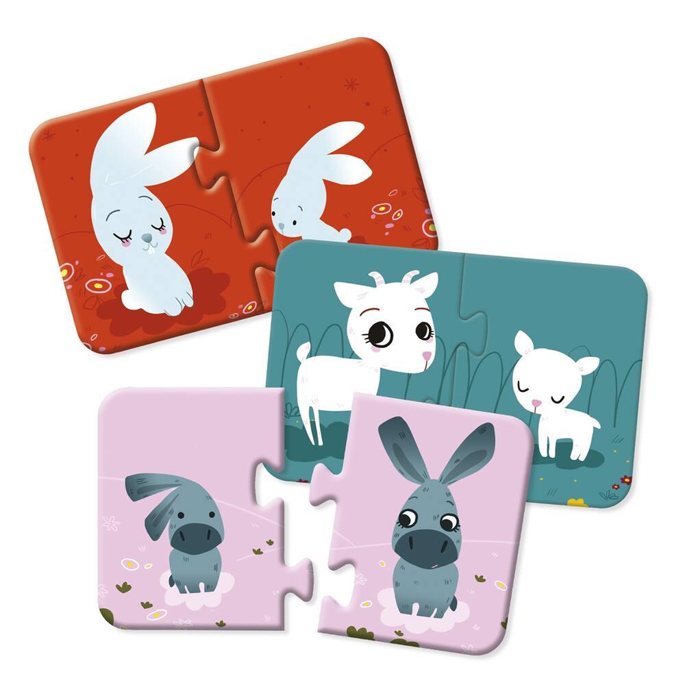 Puzzles 2 Pieces Maman Bebe Puzzle Joueclub