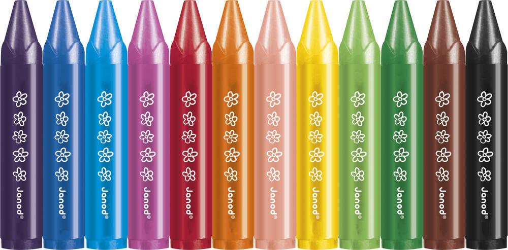7 Pièces Crayons de Cire Empilables, Crayon de Couleur Empilables Crayons Bloc Construction 12 Couleurs en 1 Crayon Arc-en-Ciel pour Cadeaux de Fête D 'anniversaire Cadeaux de Noël Idées Cadeau Amis