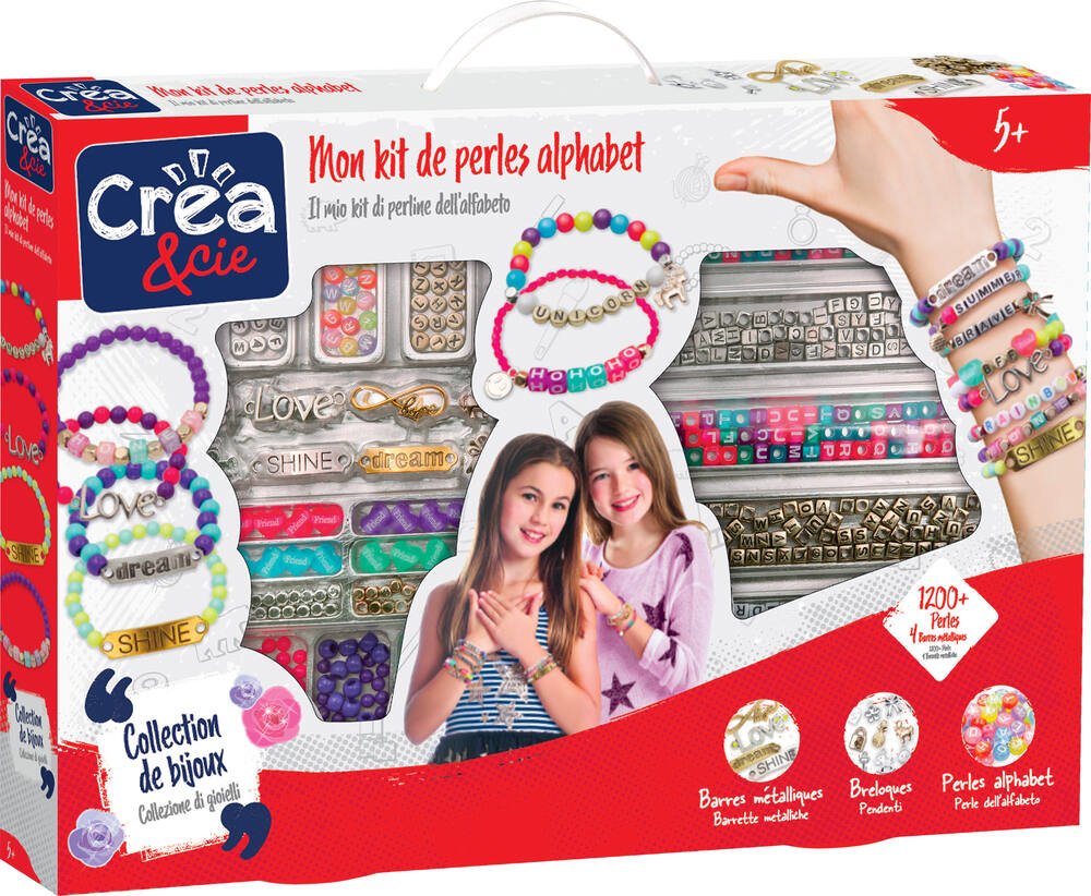 Coffret de perles et bracelets charms Creamania : King Jouet