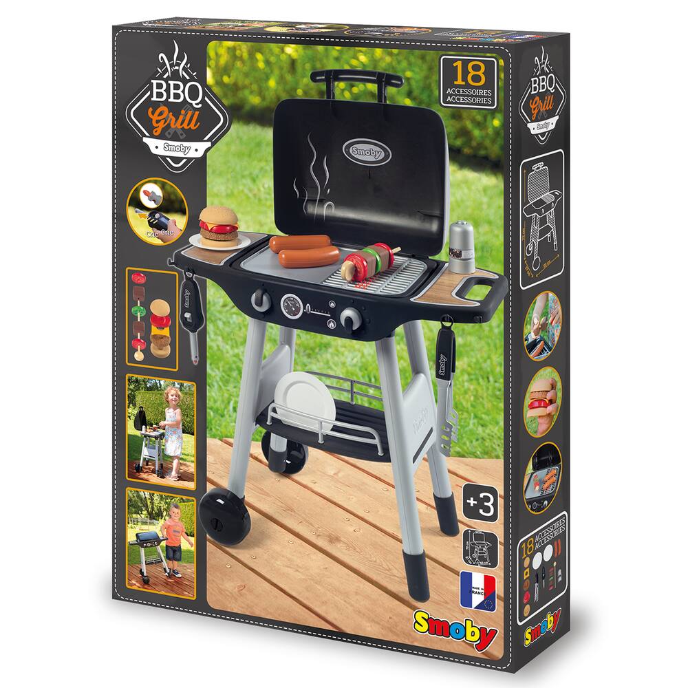 Smoby Barbecue Grill - 18 Accessoires - Flammes Magiques
