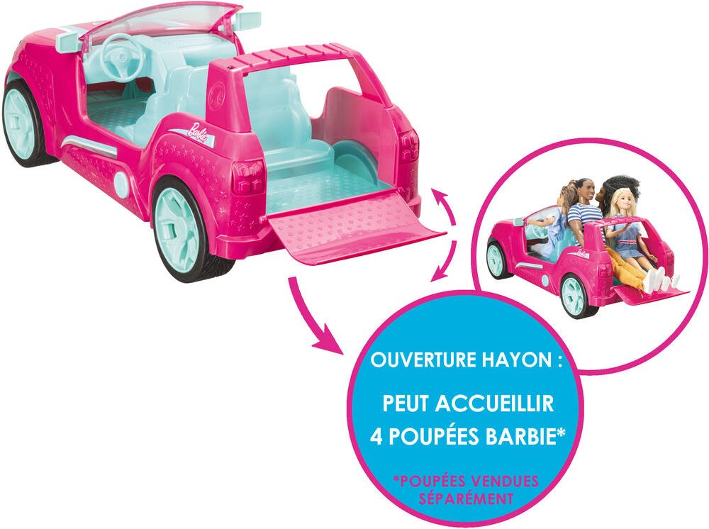 Promo Barbie voiture de rêve radiocommandée de barbie chez Intermarché