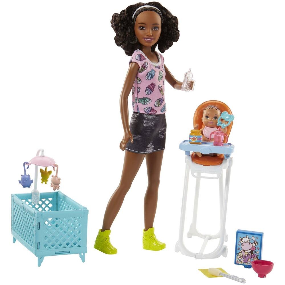 Poupée Barbie Babysitter Garçon avec accessoires - Poupée
