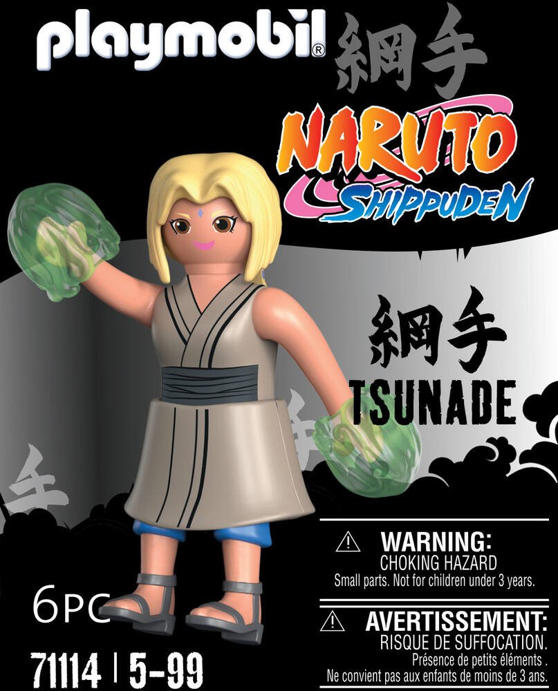 Figurine PLAYMOBIL Tsunade - Naruto Shippuden - Blanc - 6 pièces