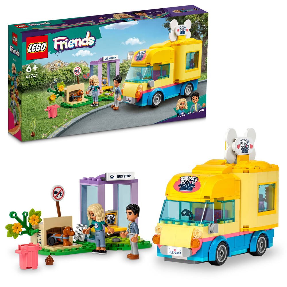 Lego®friends 41741 - la fourgonnette de sauvetage canin, jeux de  constructions & maquettes