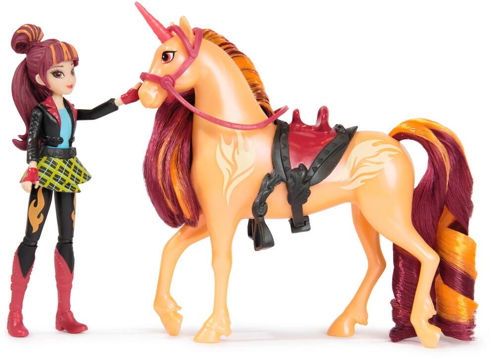L'ecole des licornes coffret licorne cinder et poupee valentina
