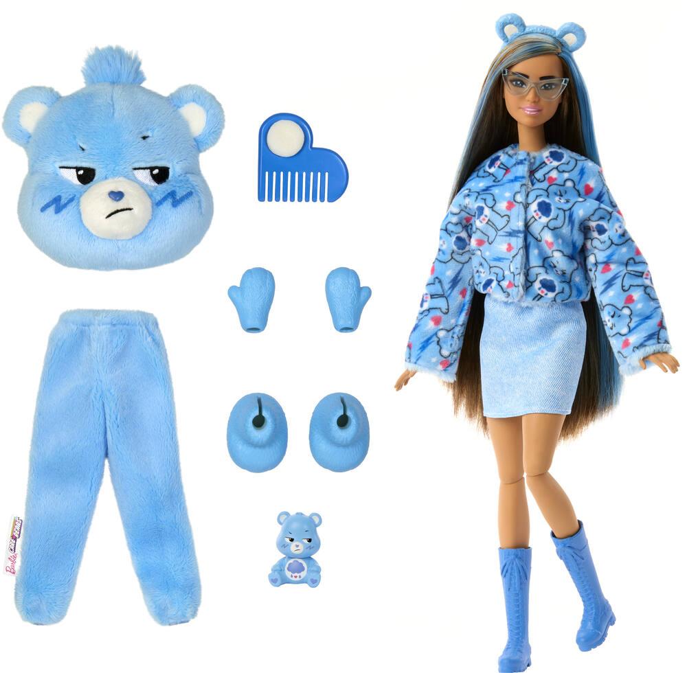 Barbie cutie reveal poupee touronchon bleu poupees jouéclub