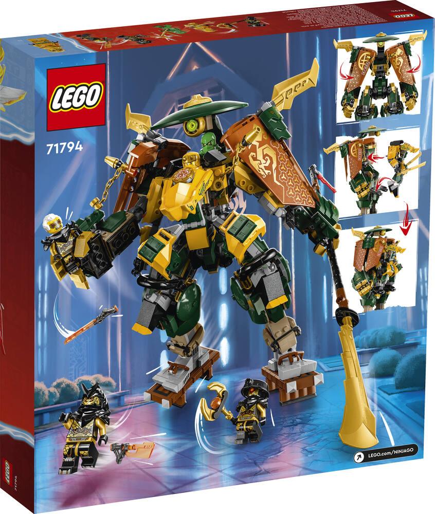 Lego ninjago 71794 l equipe de robots des ninjas lloyd et arin