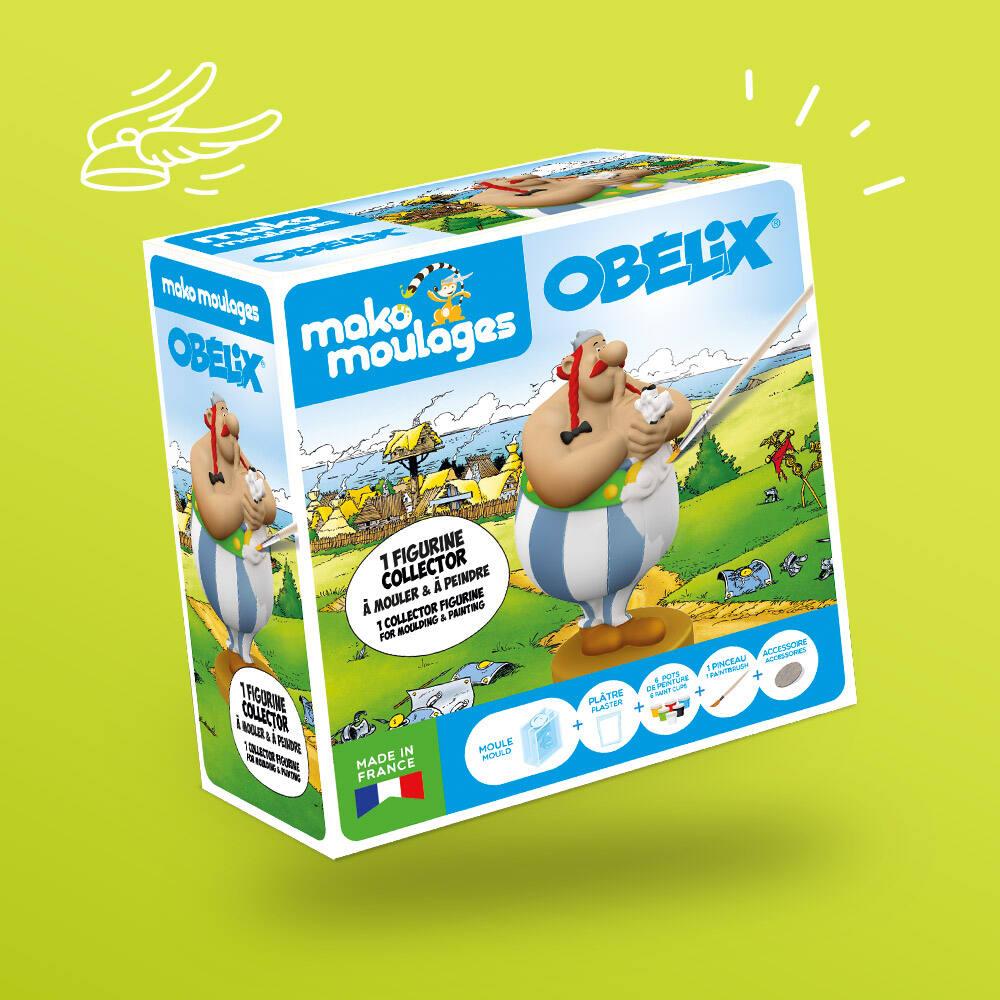 Coffret créatif - Mako Moulages - Astérix et Obélix - Figurine 15 cm - Made in France - Dès 5 ans - Beaux-Arts et Loisirs créatifs