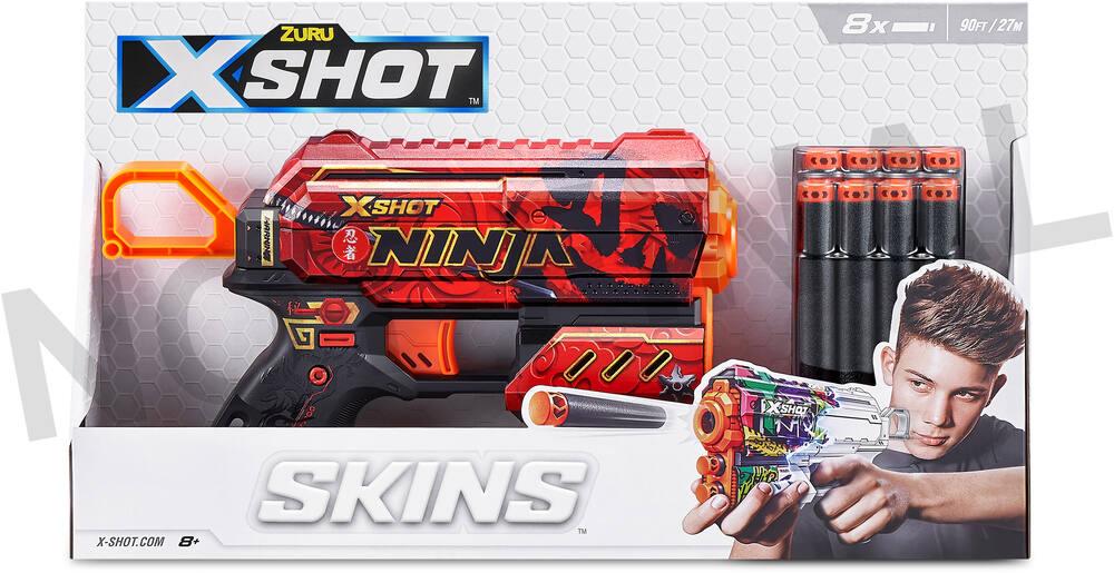 Pistolets à fléchettes en mousse ZURU X-Shot MK 3 avec 16 fléchettes, 2 Pistolets à fléchettes en mousse ZURU X-Shot MK 3 avec 16 fléchettes, 2