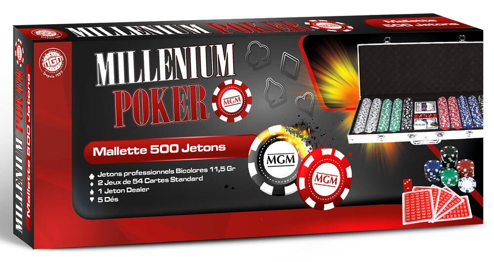 COSTWAY Mallette Poker Professionnelle 500 Jetons - 2 Jeux Cartes, Tapis Et Accessoires (Noir)