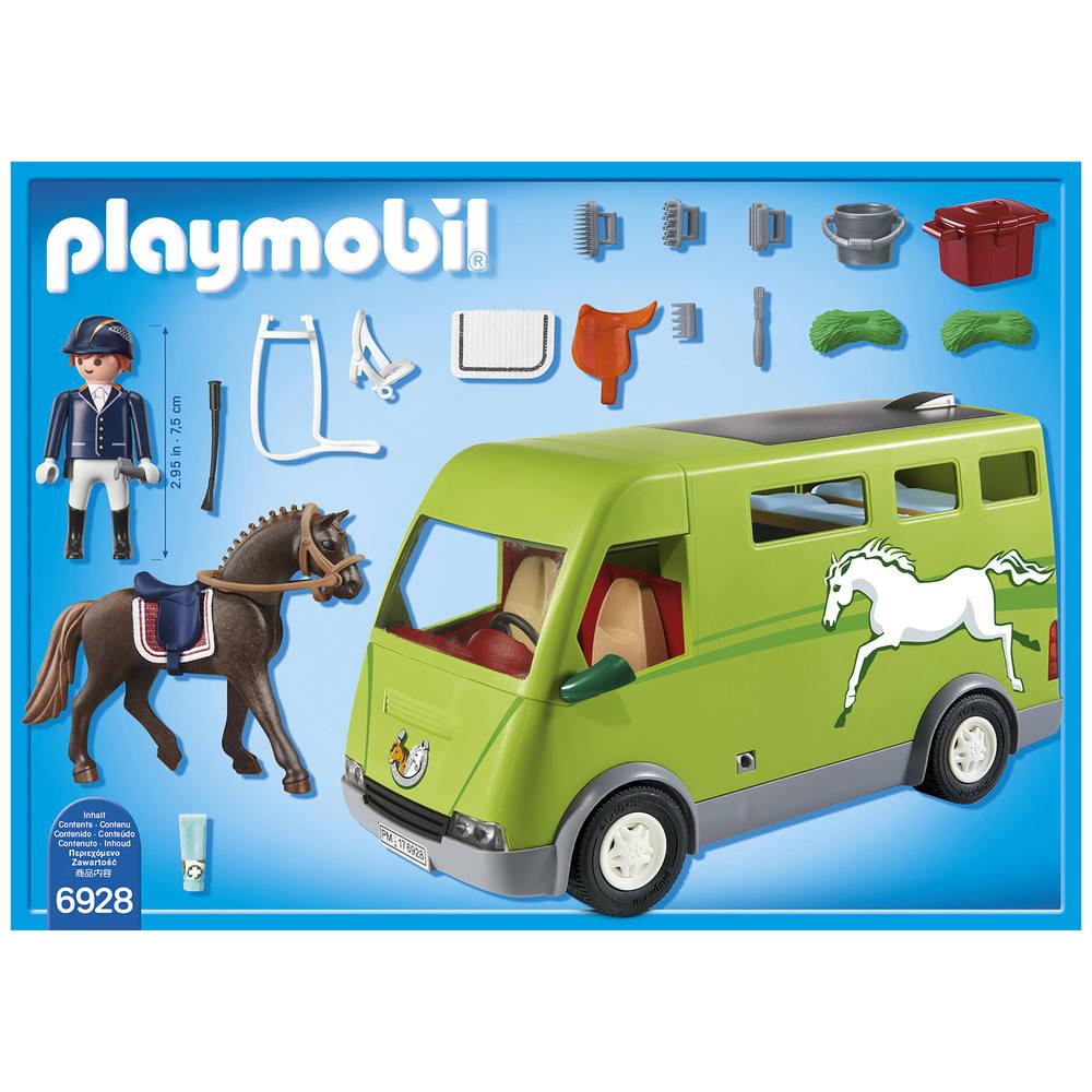 Playmobil cheval van clearance