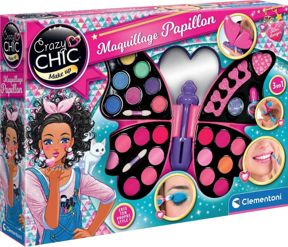 Maquillage papillon - Crazy Chic Clementoni : King Jouet, Coiffure