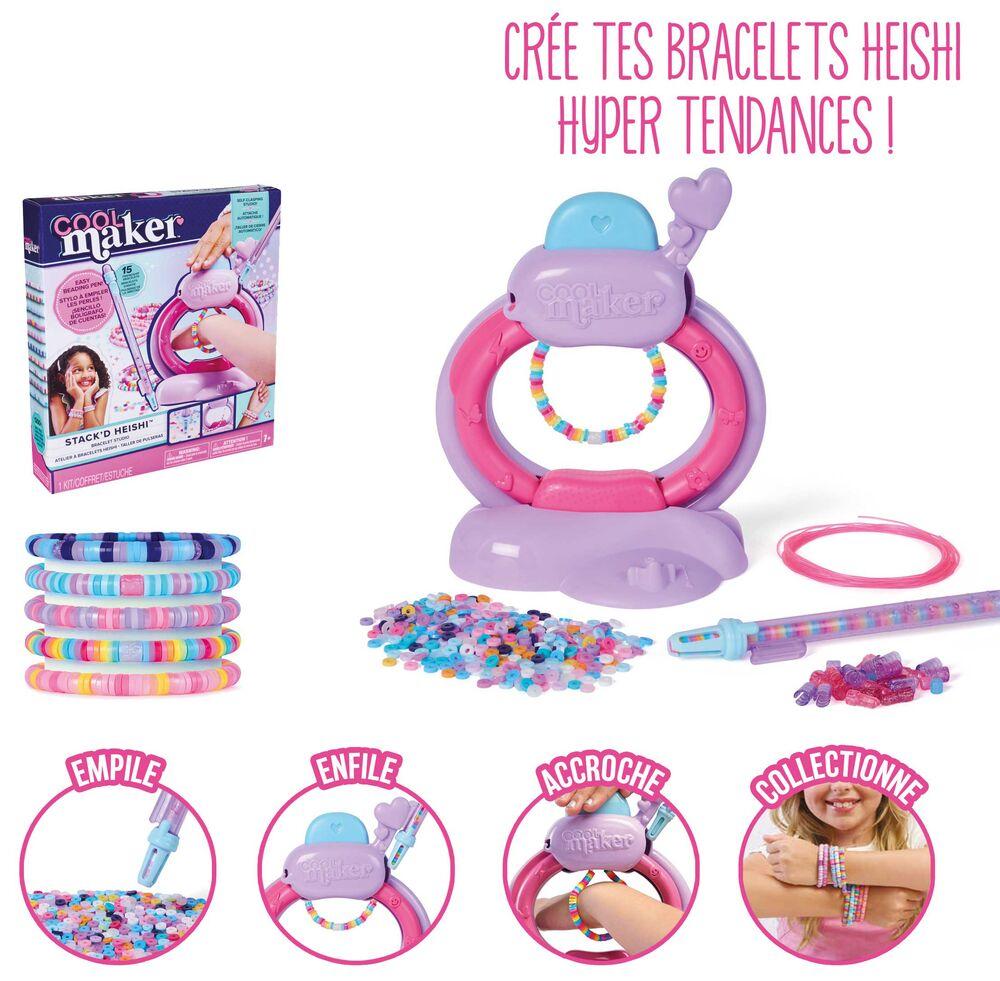 Coffret Bracelets Pailletés DIY – 200+ Perles Lettres – Créatif Dès 5 Ans – Cadeau Fille 5-9 Ans