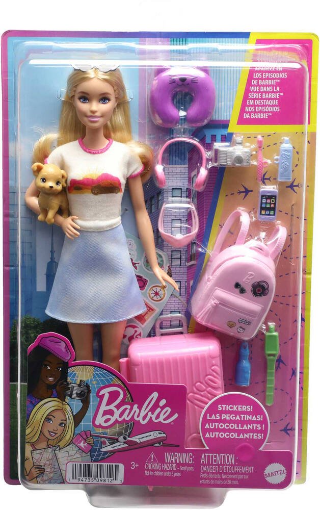 Barbie Maison transportable Barbie MATTEL : la poupée et ses