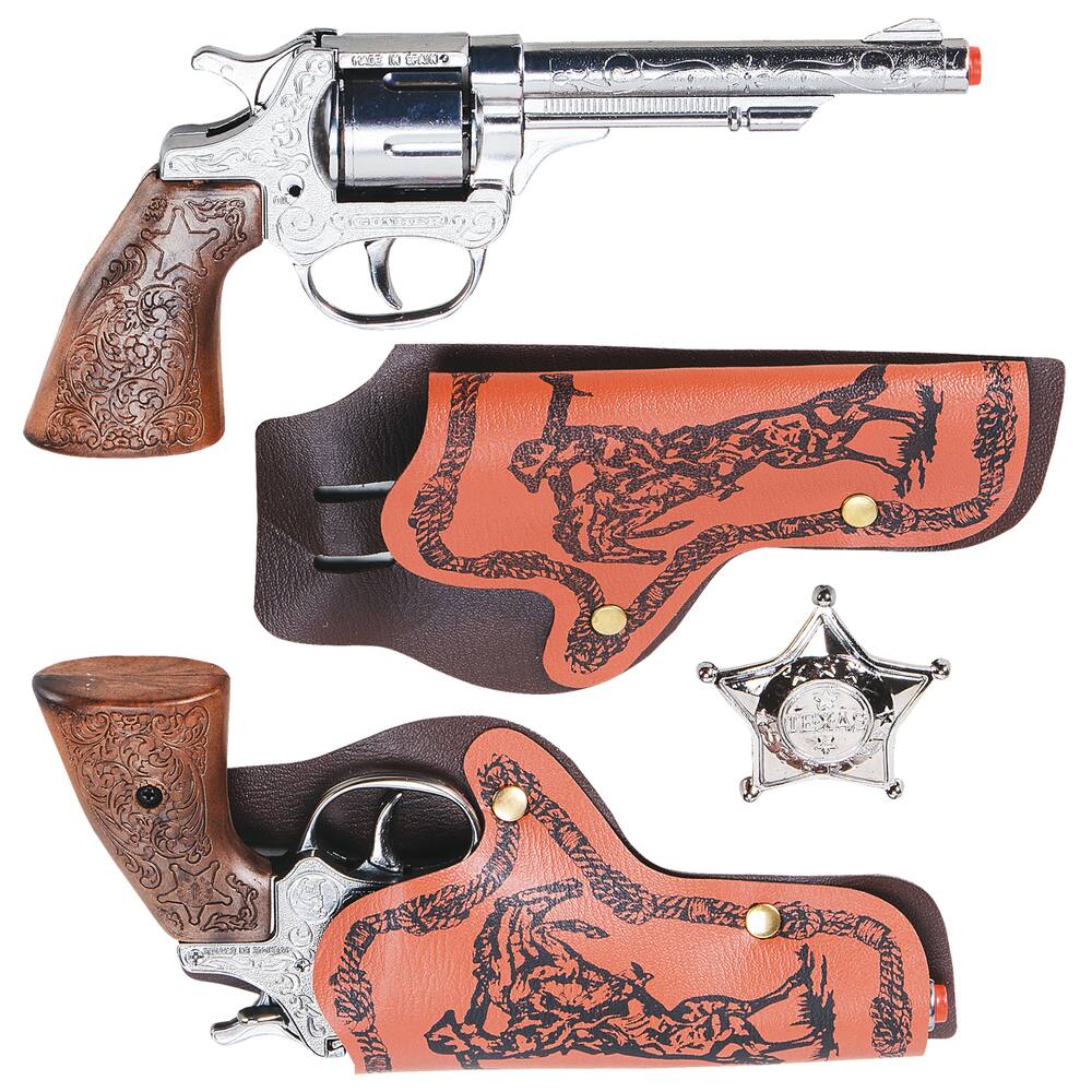 Revolver à Amorces 8 Coups Métal Cowboy 20 cm