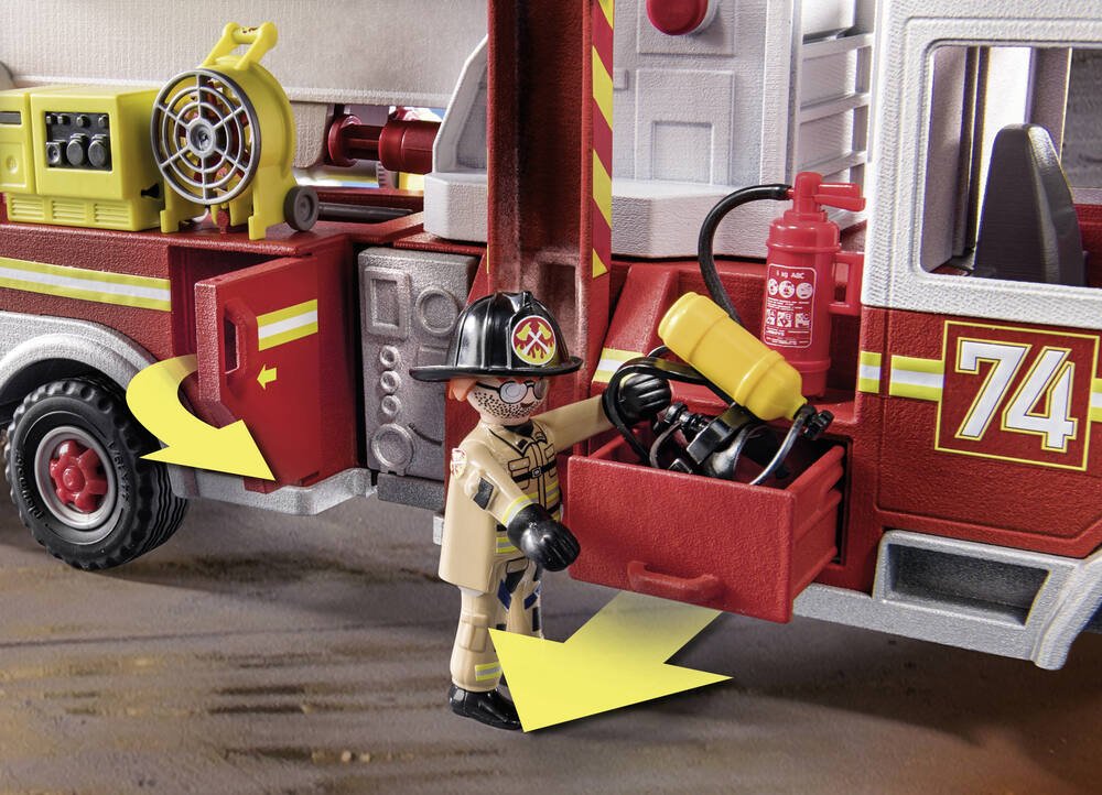 Playmobil - Camion de pompiers grande échelle