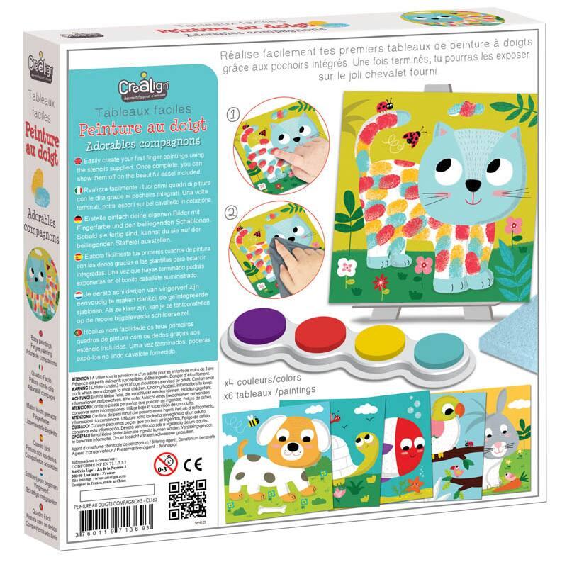 Kit Peinture à Doigts 12 Couleurs – 12 Pots De 36 Ml, Non Toxique, Lavable, Pour Enfants, Tout-petits, Activités Créatives