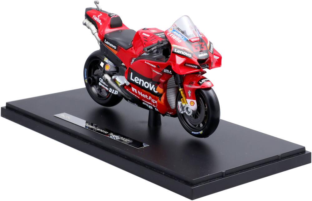 1 18 moto gp ducati lenovo team 2022 francesco bagnaia in hard case vehicules garages joueclub